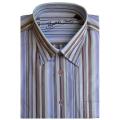 Bugatchi Uomo Men's Long-sleeve Multi-stripe Button-front Shirt