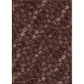Hand-carved Alexa Velvet Pebbles Brown Faux Silk Rug (5'3 x 7'6)