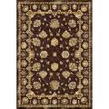 Hand-carved Alexa Velvet Persiana Brown Faux Silk Rug (2'1 x 4')