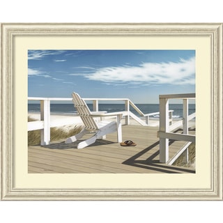 Find Shop Daniel Pollera 'Sun Deck' Framed Art Print