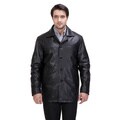 United Face Men's Lambskin Leather Car Coat