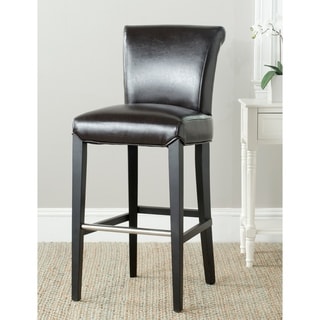 Betheny Brown Bi-cast Leather Bar Stool