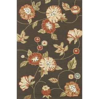 Hand-hooked Charlotte Coffe Rug (3'6 x 5'6)
