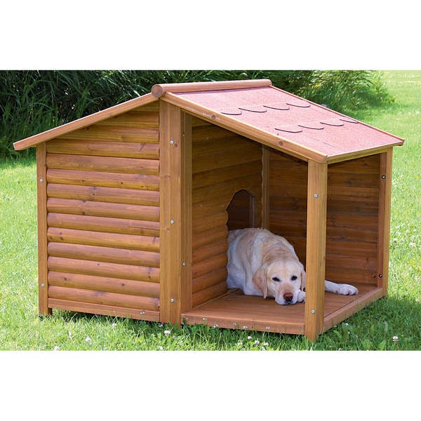  Large-Outdoor-All-Weather-Durable-Covered-Porch-Wood-Pet-Kennel-Dog
