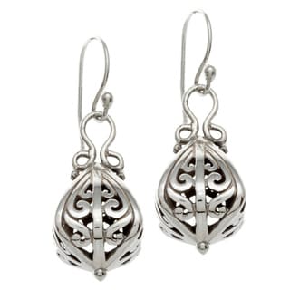 silver earrings