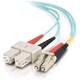 2m LC-SC 10Gb 50/125 OM3 Duplex Multimode Fiber Optic Cable (TAA Comp