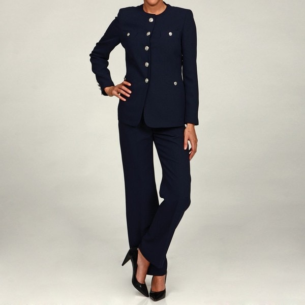 Kasper Women's 2piece Buttonembellished Pant Suit 13802990