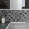 Somertile Reflections Mini 0.625-inch Dusk Glass/ Stone Mosaic Tiles (Pack of 10)