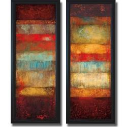 Special Prices Angelina Emet 'Bora and Cebu' Framed 2-piece Canvas Art Set