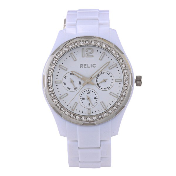 Relic Women's 'Starla' White Resin Watch 13808274