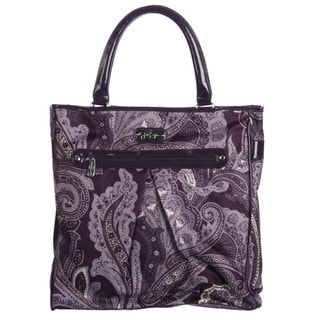 Jessica Simpson 'Spoonful of Sugar' Purple Paisley Carry-On Tote Bag