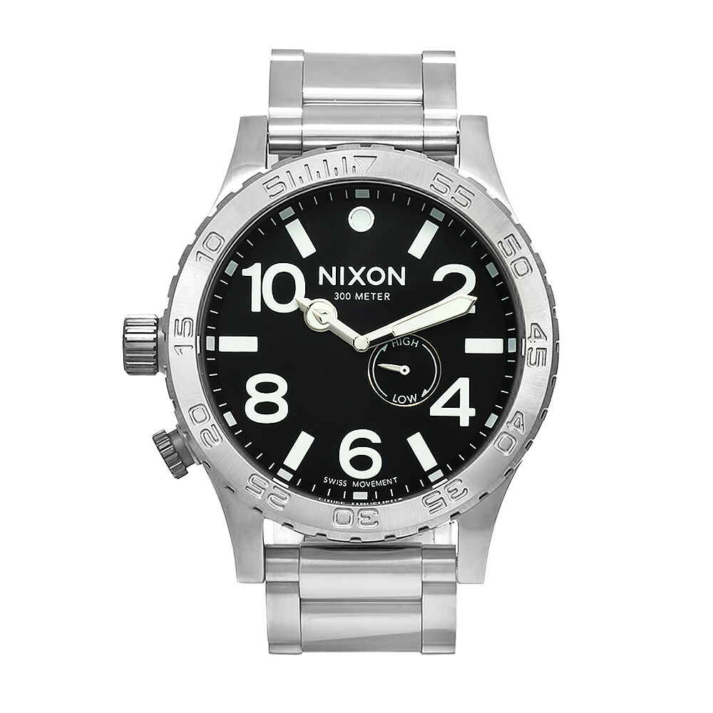 Nixon Men's 51-30 Stainless Steel  Watch with Black Dial