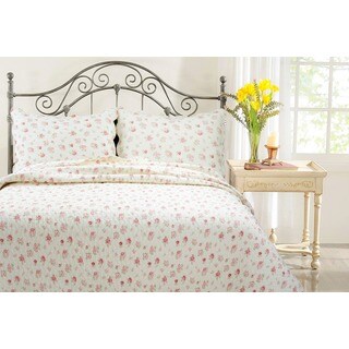 chic shabby spring rose quilted throw 15357108 chic shabby spring rose quilted throw 15357108