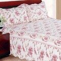 Shabby Chic Vintage Rose Twin-size 2-piece Quilt Set