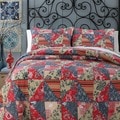 Red Rose Garden Full/ Queen-size 3-piece Quilt Set