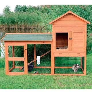 Rabbit Hutch with Outdoor Run