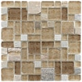 Somertile Reflections Versailles Heritage Glass/ Stone Mosaic Tiles (Pack of 10)