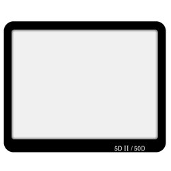 Glass LCD Screen Protector for Canon EOS 40D/ 50D/ 5D Mark II (Pack of 2)