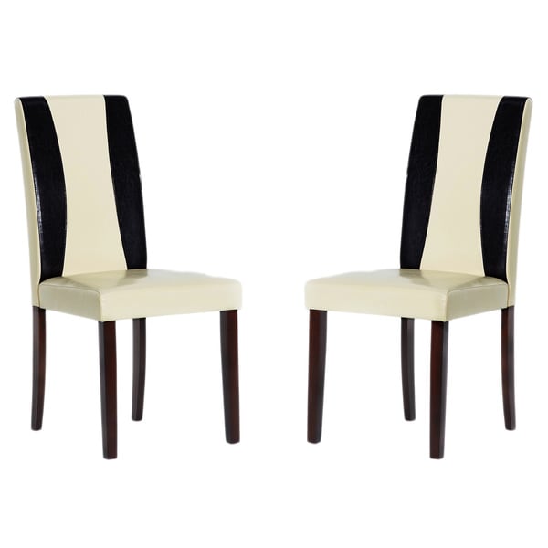 Tiffany Savana Faux Leather Chairs Set of 4