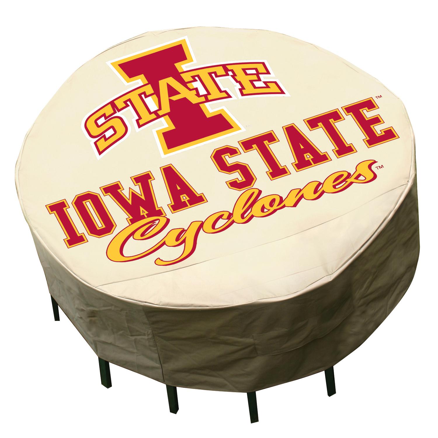 NCAA Iowa State Cyclones Round Patio Set Table Cover
