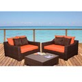 Lexington Orange 3-piece Deep Seating Set