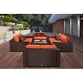 Lexington Orange 5-piece Deep Seating Set