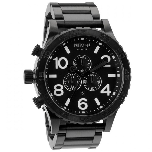 Nixon Men's Chronograph Black Stainless Steel Watch