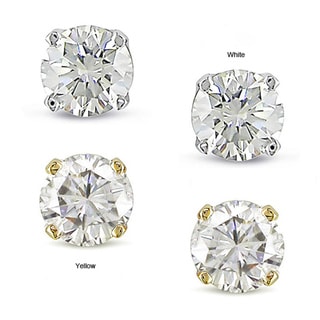 Miadora 14k Gold 1/2ct TDW Diamond Solitaire Earrings (J-K, I2-I3)
