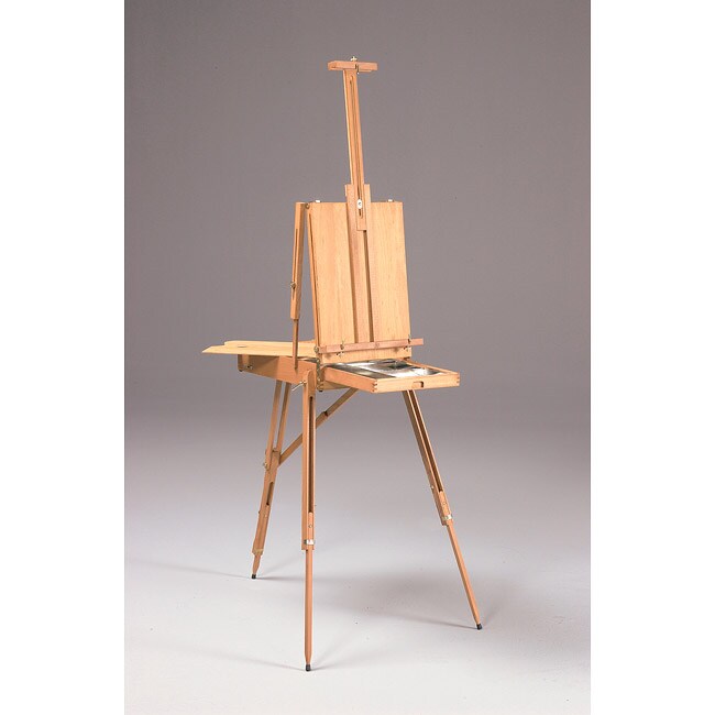 Rivera French Sketch Box Brown Wood Artist Easel with Palette