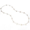 Pearlyta Baroque Cultured White Pearl Necklace (13-14 mm)