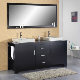 Jeffrey 72-inch Double-sink Bathroom Vanity Set