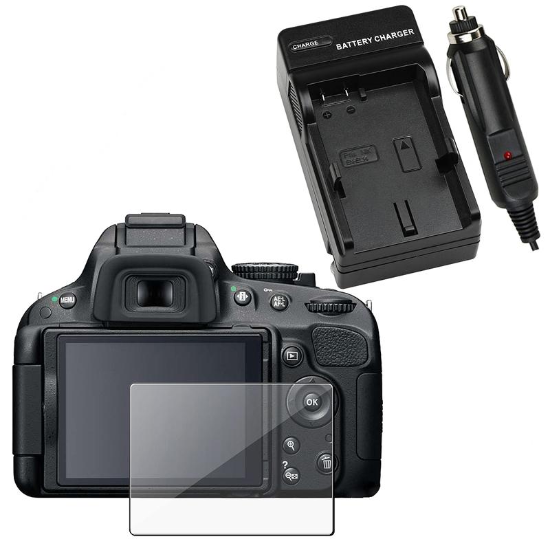 INSTEN Charger Set/ Screen Protector for Nikon D5100