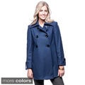 Trilogi Women's Double-breasted Swing Coat