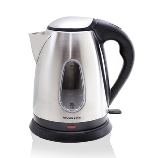 Ovente Brushed Stainless Steel 1.7-liter Cord-free Electric Kettle