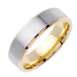 Wedding rings two tone gold