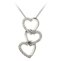 3 heart necklace