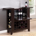 Modesto Brown Modern Dry Bar and Wine Cabinet