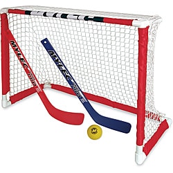 Mylec Pro-style Mini Hockey Goal Set with Two Sticks and Ball-Image