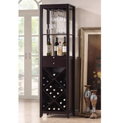 Great Prices Austin Brown Wood Modern Wine Tower
