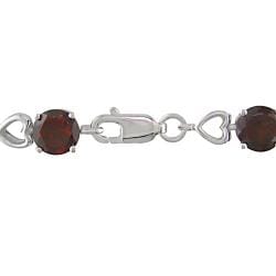 Sterling Silver Multi-gemstone Tennis Bracelet