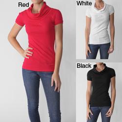 Energie Brand Juniors Cowl Neck Banded Bottom Tunic