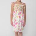 Lele Girl's Floral Print Smocked Bodice Sundress