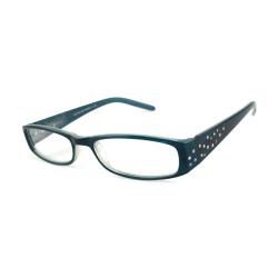 Urban Eyes Women's Crystal Blue Reading Glasses