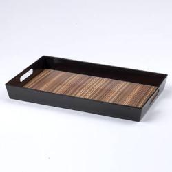 Impulse! Kamara Zebrano 21-inch Small Handle Trays (Pack of 4)