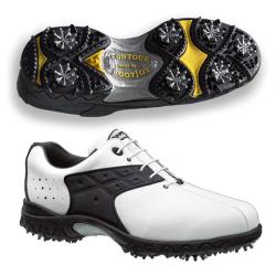 Men's FootJoy Contour White/ Black Golf Shoes