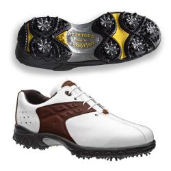 FootJoy Contour White/ Brown Golf Shoes 
