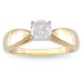 14k Gold 1ct TDW Certified Diamond Solitaire Ring (G-H, SI1-SI2)