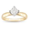 14k Gold 1/2ct TDW Certified Diamond Solitaire Ring (G-H, SI1-SI2)