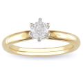 14k Gold 1/2ct TDW Certified Diamond Solitaire Ring (G-H, SI1-SI2)