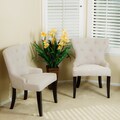 Christopher Knight Home Curved Back Tufted Chairs (Set of 2)